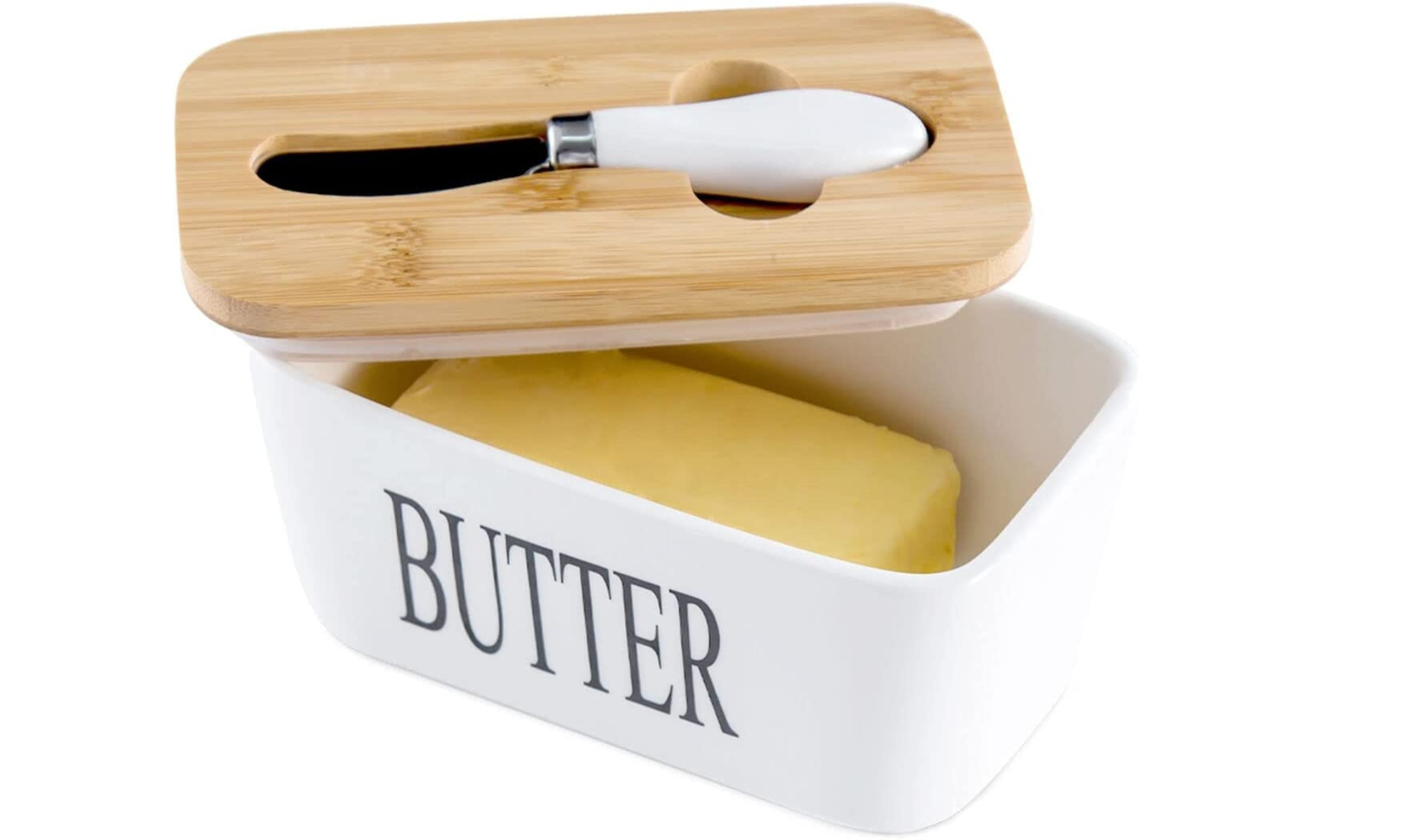 Butter Dish with Knife Holder